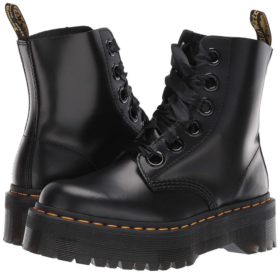 【美品、箱付き】Dr. Martens MOLLY UK4サイズ 新品箱付 Dr.Martens ドクターマーチン / MOLLY 厚底リボン紐